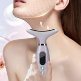 Facial Massager for Face and Neck with LED and Vibration Violet