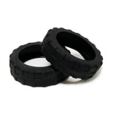 8Pcs Luggage Wheel Covers Silicone Suitcase Wheels Protector Sleeves Black