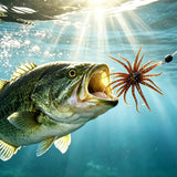 2 PCS Lifelike Floating Sea Urchin Soft Lure | Tentacle Creature Lure for Fishing Brown