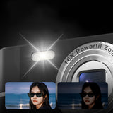 4K Digital Camera Autofocus 50MP HD 1080P Camera for Beginner Student with 32GB Memory Card Black