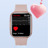 Smart Watch Men Women Bluetooth With Fitness Tracker Pink