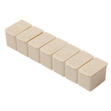 4 PCS Weekly Pill Organizer 7 Day Medicine Box with Compartments for Travel Home Apricot