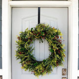 2Pcs Adjustable Wreath Hanger Over The Door Wreath Hook Hanger for Christmas Wreath Decoration