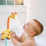 Baby Bath Shower Head Kid Shower Sprinkler Shower Water Spray Bathtub Fountain Toy Yellow Giraffe