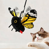 Butterfly Cat Toy Electric Flapping Wings 3 Modes with Touch Activation Gold