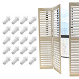 50PCS Plastic Spring Pivot Pins for Plantation Shutters White