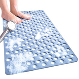 Anti-Slip Bath Mat Suction Shower Mats Bathroom Bathtub Floor Blue