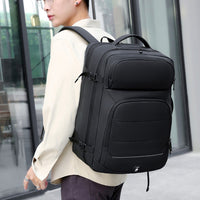 Large Capacity Expandable Business Luggage Backpack Water-repellent Travel Bag Laptop Bag