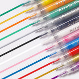 18 Colours Set DIY Nail Art Paint Pen Set Quick Drying Acrylic Paint Markers Nail Dotting Drawing Pens for Manicure
