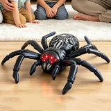 360 Rotating RC Wall Climbing Spider Toy Remote Control Black
