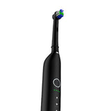 Rotating Electric Toothbrush with 5 Modes 8 Brush Heads for Home Travel Black