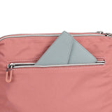 Multi-Pocket Crossbody Bag for Women Water Resisant Shoulder Bag Messenger Bag Casual Nylon Purse Handbag Pink