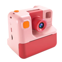 1080P Kids Instant Print Camera Digital Video Cameras with Print Papers and 32GB TF Card Pink