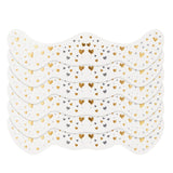 6PCS Glitter Freckles Face Tattoo Water Resistant Gold Party Stickers Style 3