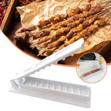 Barbecue Skewer Mold, Single Row Kebab Maker BBQ Tools White