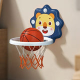 Adjustable Indoor Basketball Hoop Mini Basketball Set Blue