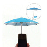 Phone Umbrella Suction Cup Stand Outdoor Phone Shade Cover Sky Blue