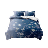 Christmas-Theme Bedding Set Quilt Cover Pillowcases Set Xmas Decor Style 6