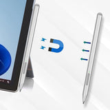 Rechargeable Stylus Pen Compatible With Microsoft Surface Pro 11 10 9 8 7 Go X Silver