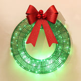 Christmas Hanging Wreath Festive Artificial Garland Decoration Green