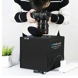 Foldable Photography LED Light Box with 6Pcs Background Cloths Portable Light Adjustable Photography Props