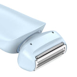 Cordless Electric Razors for Women Rechargeable Bikini Trimmer for Body Hair Blue