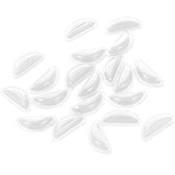 25 Pairs Silicone Nose Pads Anti-Slip Stick On Eyeglasses Sunglasses Spectacles White