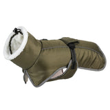 Winter Dog Coat Water Repellent Jacket for Small and Large Breeds Army Green