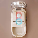 Pill Cutter and Splitter with 1/2 Adjustable Divider for Small and Tiny Pills Style 4