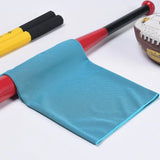 6Pcs Instant Cooling Towel Outdoor Chilly Cool Towel for Cycling Jogging Gym Sports Light Blue