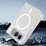 Easy Attached PC TPU Phone Case Compatible With iPhone Duo with Wireless Charging Clear