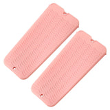 2-Pack Heat Resistant Silicone Pouch – For Hair Styling Tools Storage Pink