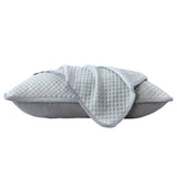 2 PCS 48x74cm Textured Cooling Polyester Pillowcases Grey