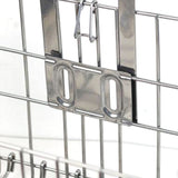 Bicycle Basket Front & Rear Hanging Storage Rack for Mountain Bike Silver