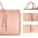 Foldable Duffel Bag Travel Garment Bag with Mini Pocket Pink