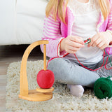 Wooden Yarn Holder for Knitting with Magnetic Spinner Style 2