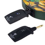 2.4Ghz Wireless A9 Guitar Transmitter Receiver Rechargeable Audio for Electric Guitar Black