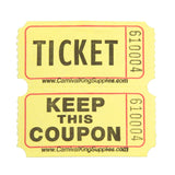 1000Pcs Tacticai Raffle Tickets for Carnivals Events Entry Reward Fundraiser Prizes Yellow