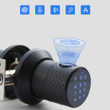 4-in-1 Smart Electronic Keypad Fingerprint Door Knob Entry Door Lock Touch Code Keyless Deadbolt