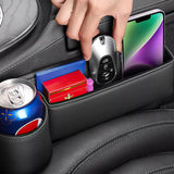 2PCS Auto Seat Gap Organizer with Cup Holders – Storage Box for Phone