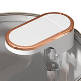 Pet Water Fountain Cat Dog Automatic Electric Drinking Dispenser with Red Light Indicator White