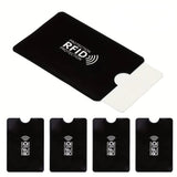 30 PCS Slim RFID Card Sleeves – Credit & ID Protector Wallet Shields Black