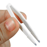 10PCS Lens Tweezers Applicator Remover Kit with Storage Case White