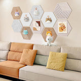 10PCS Hexagon Cork Self Adhesive Pin Board Alternative for Walls Decor