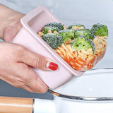 4Pcs Silicone Freezer Tray for Soup Ice Cubes with Lid for Meal Prep Style 1