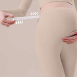 Maternity Leggings Over The Belly Buttery Soft Workout Activewear Yoga Womens Pregnancy Pants Skin tone