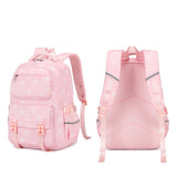 3 PCS Girls School Backpack Set with Lunch Bag Pencil Case Pink