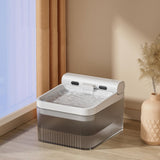 4L Automatic Cat Water Fountain Rechargeable with Sensor White