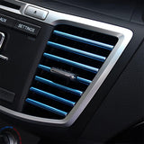 20 PCS Car Interior Air Vent Decorative Trim Strip Universal Fit for All Models Blue