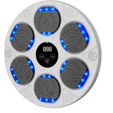 Electric Music Boxing Machine Bluetooth Smart Boxing Training Wall Mount Machine - White